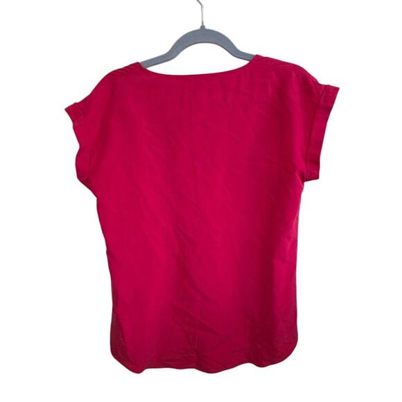 Women's Express Red Zip Front Blouse – Size Small - Picture 2 of 5